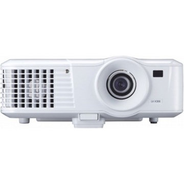  CANON LV-X300 LCD (REFLECTIVE DLP™ CHIP) 4:3  1024X768  1.1XZOOM 3000LUMENS 2300:1 RGB  S-VIDEO RCA AUDIO 3.5MM  RJ-45 USB(SERVICE PORT)