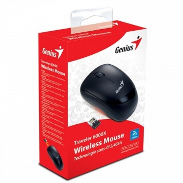 MOUSE GENIUS TRAVELER 6000X  WIRELESS BLACK