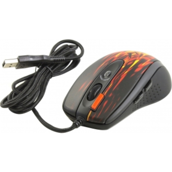 მაუსი  A4-TECH A4-XL-750BK-2 FULL SPEED USB OSCAR LASER GAMING MOUSE, RED