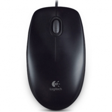 LOGITECHB100 OPTICAL MOUSE BLACK USB 910-003357