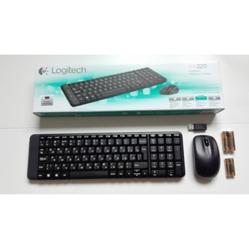 კლავიატურა  LOGITECH WIRELESS DESKTOP MK 220 RUSSIAN LAYOUT 920-003169