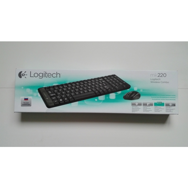 კლავიატურა  LOGITECH WIRELESS DESKTOP MK 220 RUSSIAN LAYOUT 920-003169