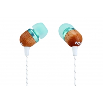 ყურსასმენი  HOUSE OF MARLEY EM-JE041-SK SMILE JAMAICA IN-EAR HEADPHONES WITH REMOTE AND MICROPHONE (SKY)