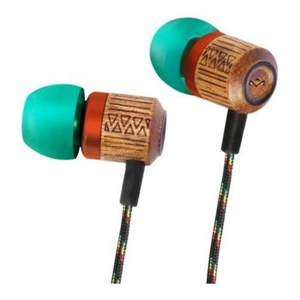 ყურსასმენი  HOUSE OF MARLEY EM-JE051-RA CHANT DRIFT  IN-EAR HEADPHONES WITH  MICROPHONE (RASTA)