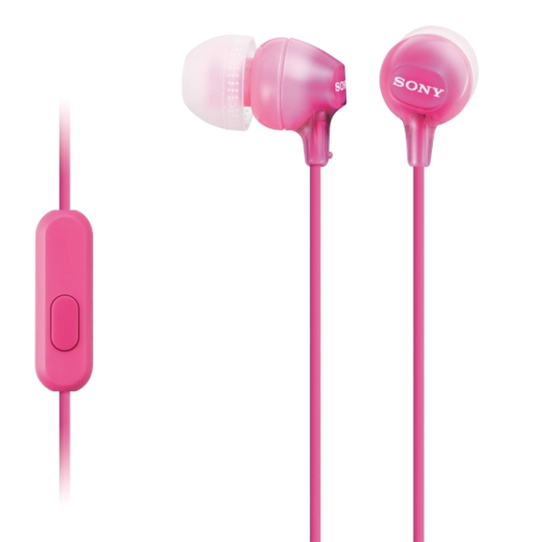 ყურსასმენი SONY MDR-EX15AP IN-EAR HEADPHONES WITH REMOTE PINK