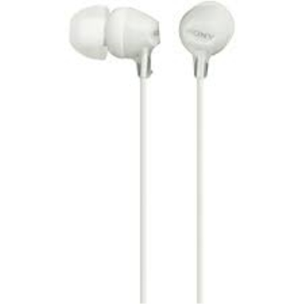 ყურსასმენი  SONY MDR-EX15LPW IN-EAR HEADPHONES WHITE