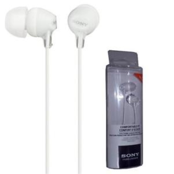 ყურსასმენი  SONY MDR-EX15LPW IN-EAR HEADPHONES WHITE