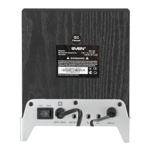 SPEAKER SVEN SVENMS-106  BLACK 2.1 10W