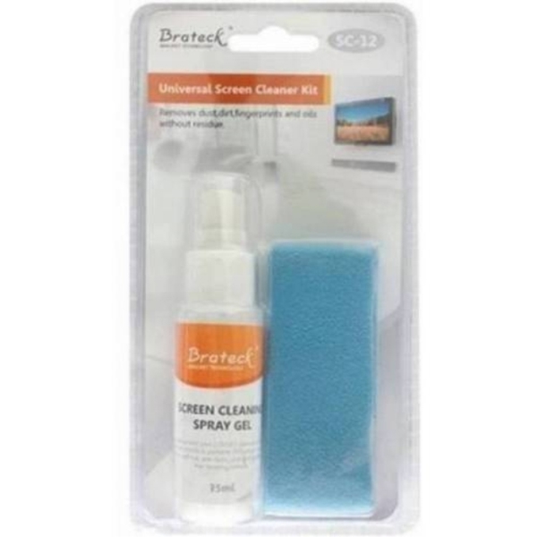 აქსესუარი SC-12. CLEANER KIT FOR LCD, 35ML,20X20CM DOUBLE-SIDED PLUSH CLOTH