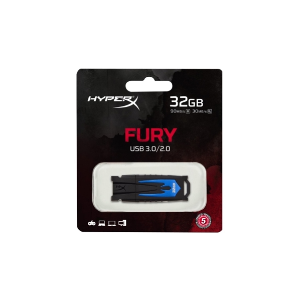 ფლეშ მეხსიერება USB  32GB  HXF30 32GB  HYPERX FURY USB 3.0