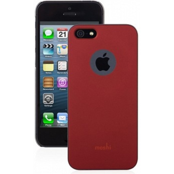 MOBILE CASES APPLE MOSHI IGLAZE  IPHONE 5 SNAP-ON CASE RED