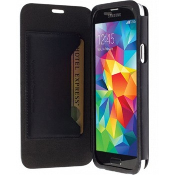 MOBILE CASES SAMSUNG SAMSUNG GALAXY S5 FLIP CASE KIRUNA BLACK