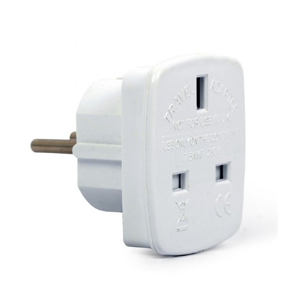 ადაპტერი Gembird A-AC-UKEU-001 AC Power Adapter, 7.5 A White