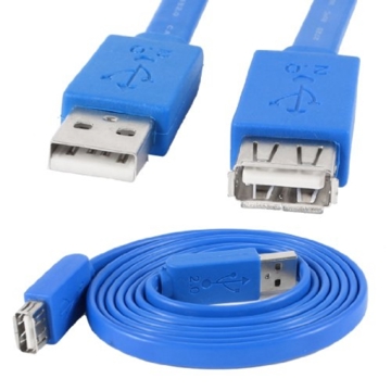 კაბელი  FLAT USB EXTENSION CABLE 1.8M