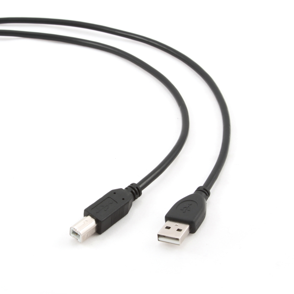 ქსელის კაბელი Gembird CCF-USB2-AMBM-10 Premium quality USB A-plug to B-plug cable10 ft 3M Black