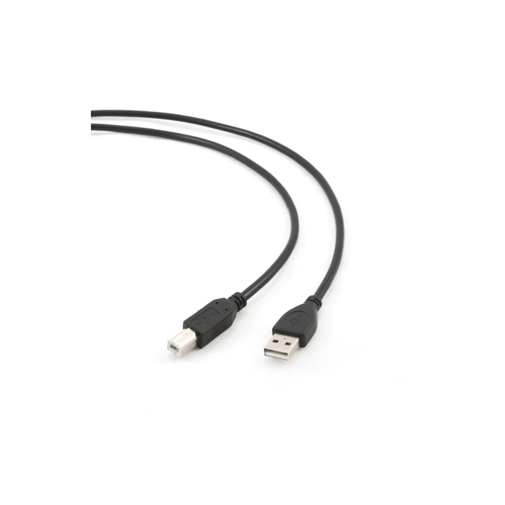 კაბელი  AM-BM GMB USB 2.0 A-PLUG B-PLUG 1.8M GREY