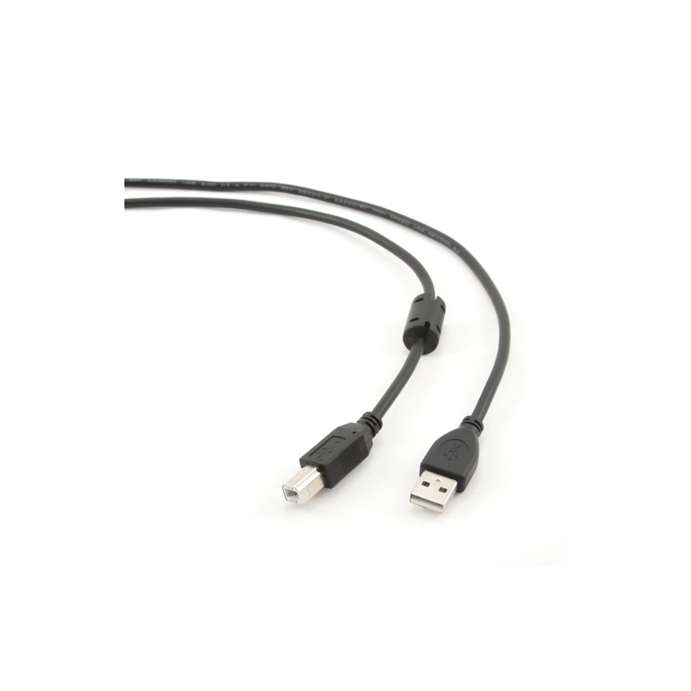 კაბელი  AM-BM GMB USB 2.0 A-PLUG B-PLUG 1.8M GREY