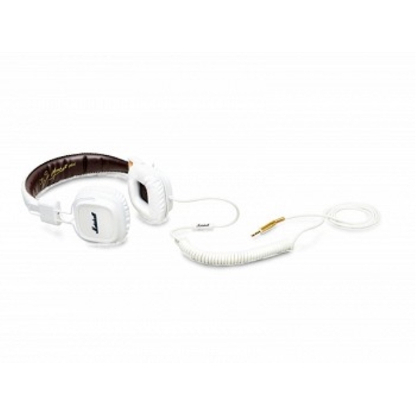 MARSHALL MAJOR White Headphones white Mic & Remote