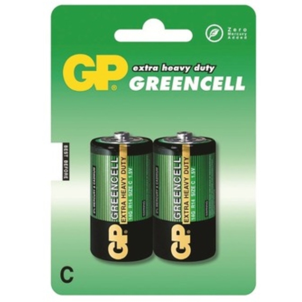 ელემენტი BATTERY GP SIZE C GP14G-2UE2  2PCS GREES CELL (3787)