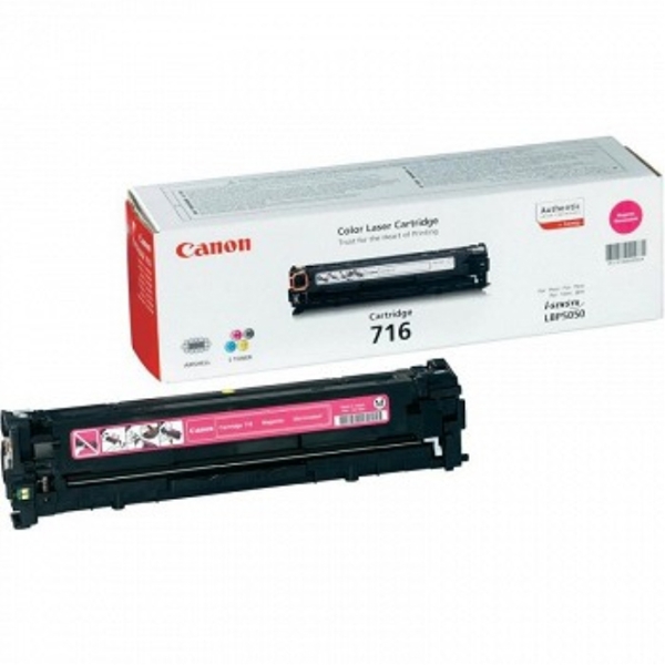 კარტრიჯი  CANON ORIGINAL LJ 716 MAGENTA, 1500@5% LBP50508030