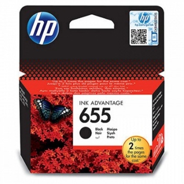 კარტრიჯი  HP ORIGINAL CZ109AE  HP 655 BLACK INK CARTRIDGE