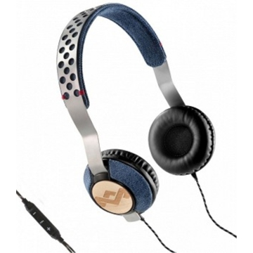  HOUSE OF MARLEY EM-JH073-DN LIBERATE ON-EAR HEADPHONES WITH REMOTE AND MICROPHONE (DENIM)