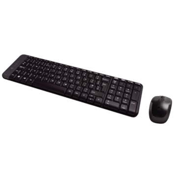 Logitech MK220 Wireless Keyboard And Mouse, English/Russian, Black, Yes, Russian, USb Mini reciever