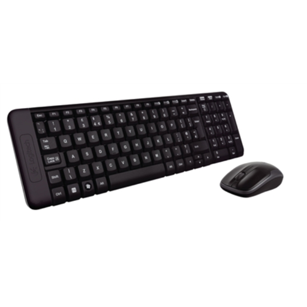 Logitech MK220 Wireless Keyboard And Mouse, English/Russian, Black, Yes, Russian, USb Mini reciever