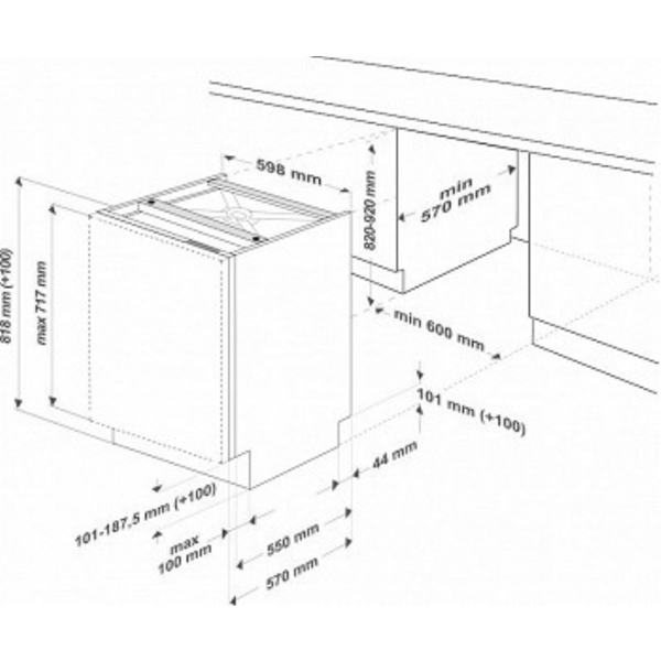 ჭურჭლის სარეცხი მანქანა BEKO Dishwasher DFS26010B Superia