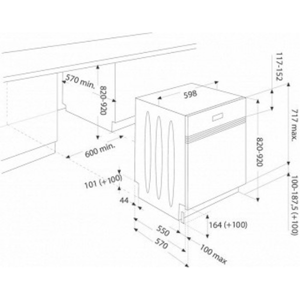 BEKO Dishwasher DSN 15220 X