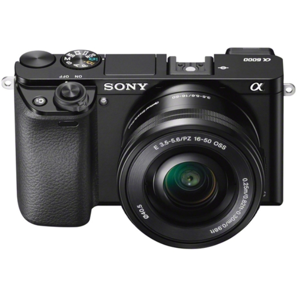 ფოტოაპარატი SONY ALPHA A6000  ILCE-6000L 24.3 INTERCHANGEABLE LENS CAMERA WITH 16-50MM POWER ZOOM LENS BLACK