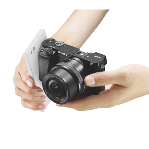ფოტოაპარატი SONY ALPHA A6000  ILCE-6000L 24.3 INTERCHANGEABLE LENS CAMERA WITH 16-50MM POWER ZOOM LENS BLACK
