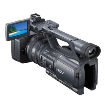 SONY High-end HD Camcorder, 1/3"x3 ClearVid CMOS, Exmor, G Lens, wide 29.5 mm, OIS, Progressive scan (25p), 3,2" Xtra Fine LCD, CVF, bult-in mic, headphone jack, MIC jack, Manual settings, Picture profile, iLink, A/V R, Multi-Lan, HDMI