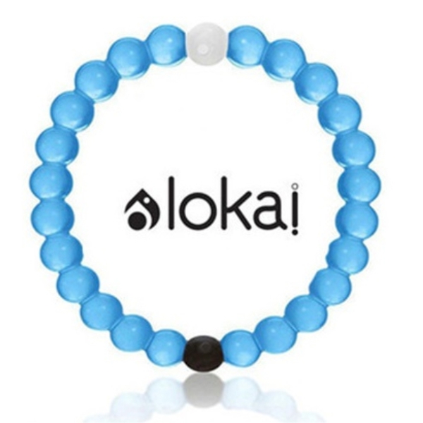 სამაჯური Lokai Bracelet outlets Silicone Bead For Women Men Blue Size M