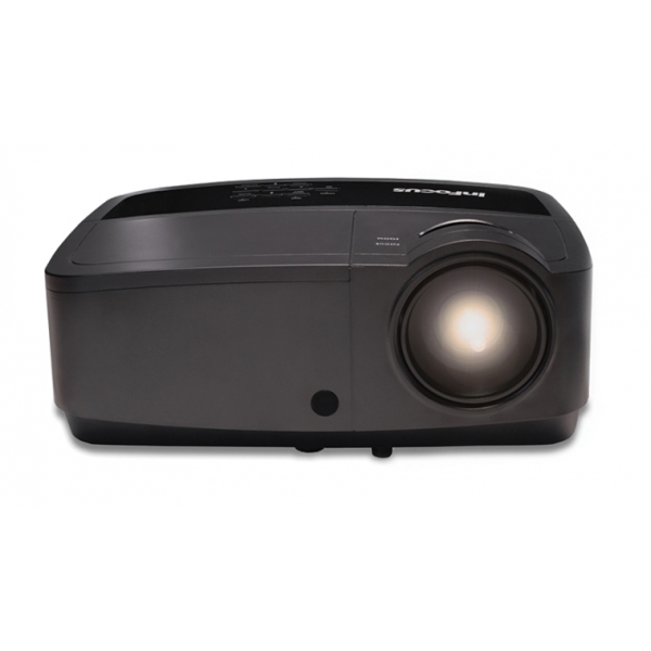InFocus IN116x Projector: WXGA (1280 x 800) resolution; Up to 10,000-hour lamp; 3200 lumens; Contrast ratio of 15000:1; HDMI 1.4, VGA x 2, Composite video, S-Video, 3.5 mm stereo in x 2, 3.5mm stereo out, VGA monitor out, RS232C