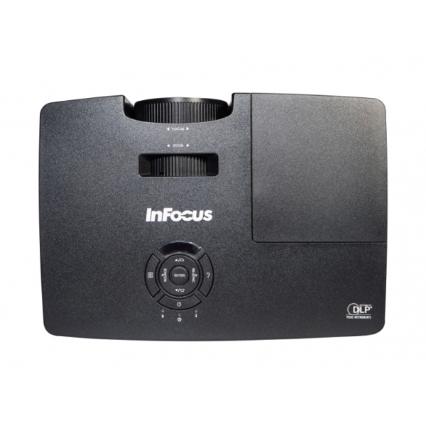InFocus IN224 Projector: SVGA (800 x 600) resolution; 3500 lumens; Contrast ratio: 17000:1; Lamp Hours (Eco/High) 5000/6000; Connections VGA-in x 2, Composite Video, S-video, Audio-in x 2, mini USB, HDMI