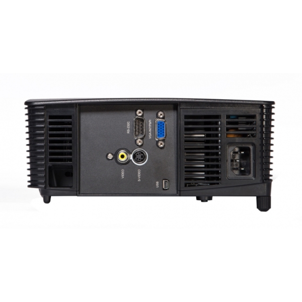 InFocus IN224 Projector: SVGA (800 x 600) resolution; 3500 lumens; Contrast ratio: 17000:1; Lamp Hours (Eco/High) 5000/6000; Connections VGA-in x 2, Composite Video, S-video, Audio-in x 2, mini USB, HDMI