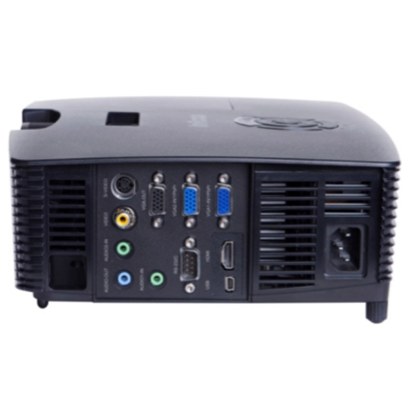 InFocus IN228 Projector: WXGA (1280 x 800) resolution; 3500 lumens; Lamp Hours (Eco/High) 5000/6000; Connections VGA-in x 2, Composite Video, S-video, Audio-in x 2, mini USB, HDMI