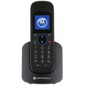 Motorola D1101  Digital cordless phone; Large 1.6" full colour backlit display,SP-phone, Caller ID, Alarm/ Clock, 3 site conference, phonebook 100 numbers,  10 polyphonic ringtones, intercom between handsets.