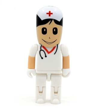 USB Flash Drive 8GB Doctor USB Pen drive White