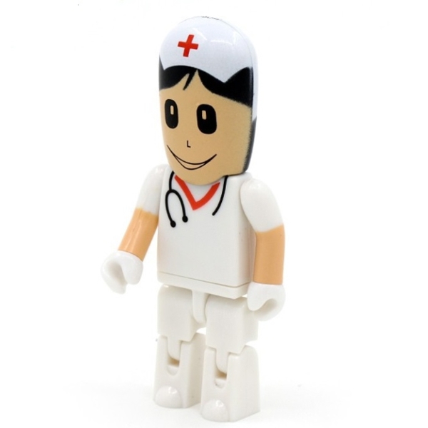 USB Flash Drive 8GB Doctor USB Pen drive White