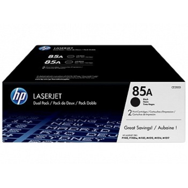 HP CE285A ORIGINAL Black Dual Pack LJ Toner Cartr