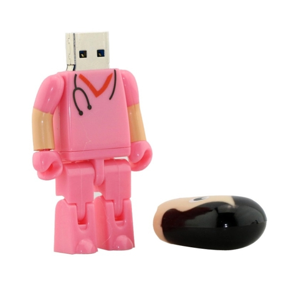 USB Flash Drive 8GB Doctor USB Pen drive Pink