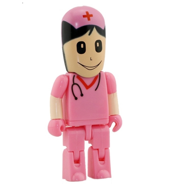 USB Flash Drive 8GB Doctor USB Pen drive Pink Woman