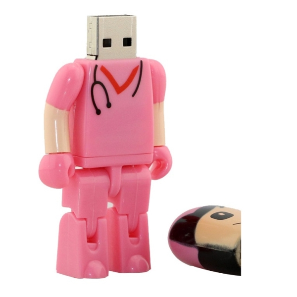 USB Flash Drive 8GB Doctor USB Pen drive Pink Woman