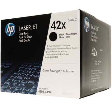 HP Q5942XD ORIGINAL  LaserJet 4250 / 4350 Crtg Dual Pack