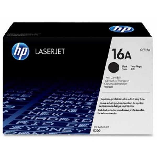 HP Q7516A ORIGINAL Black Toner Cartridge LJ 5200