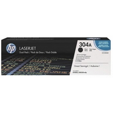 HP CC530AD 304A  CLJ CP2025/CM2320 Black Dual Pack