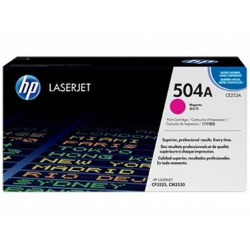 HP CE253A 504A ORIGINAL CLJ CP3525/CM3530 Magenta Print Cartr