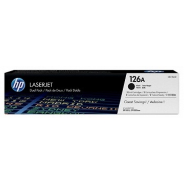 HP CE310AD  126A Black Dual Pack LJ Toner Cartrid